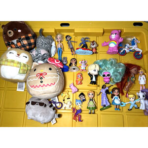 Random Mixed Lot Of Girl Themed Toys Disney My Little Pony Squishmallows & More